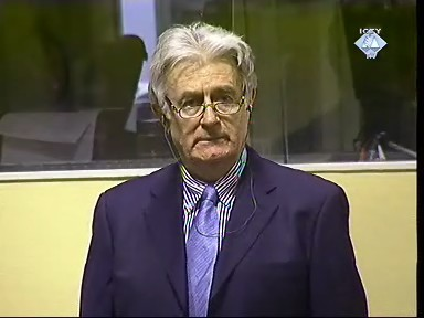 Radovan Karadzic refused to plea to charges