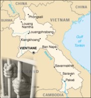 laos prison map