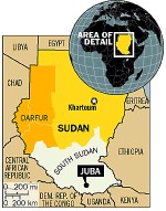 sudan map